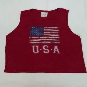 1589 womens American rebel crop top
